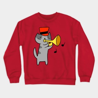 Trumpet Cat Crewneck Sweatshirt